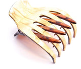 Medusa's Heirlooms Large French Yoga Clip, hand-painted, 100% acetate acrylic, holds thick hair securely.