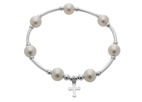 Count Your Blessings Bracelet, Pearl & Charm -  RHEAS.ONLINE