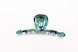 Medusa's Heirlooms hand-painted fine hair French jaw clip, approximately 4 inches long.