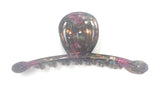 Heirlooms Fine Hair French Jaw Clip, hand-painted acetate acrylic, secure hold, 4" length.