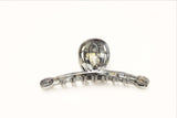 Heirlooms Fine Hair French Jaw Clip in hand-painted design, 4-inch length, made of French acetate acrylic.