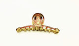 Heirlooms Fine Hair French Jaw Clip, 4-inch hand-painted acetate, made in France.