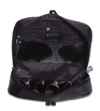 Rioni BAROM Collection Toiletry Bag BM20037 open view showing interior compartments.