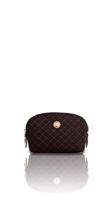 Rioni Signature Small Cosmetic Pouch ST20046 with RR monogram print and gold emblem.