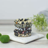 Large hair coil set in animal prints, no tug, no crease, set of 5 coils