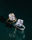 Sterling Silver Elongated Cushion Cocktail Ring