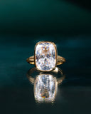 Sterling Silver Elongated Cushion Cocktail Ring