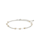 Allie Stationed Pearl Anklet