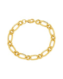 Amoura Bold Chain Bracelet 14K gold or rhodium plated brass with lobster clasp and adjustable length