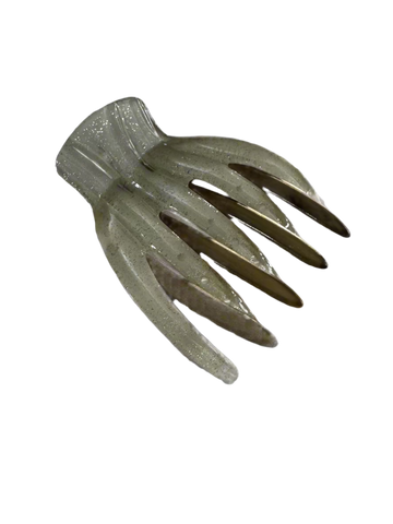 Heirlooms Large French Yoga Hair Clip Ivory Sparkle for thick hair