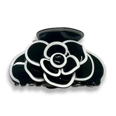 Medusa's Heirlooms Large Chanel Inspired Camellia Flower Jaw Clip