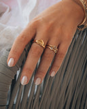 Sterling Silver Cora Heart Signet Ring