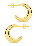 Eclipse Polished Hoop Earrings
