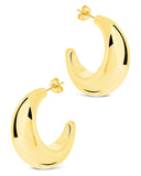 Eclipse Polished Hoop Earrings