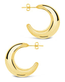 Eclipse Polished Hoop Earrings
