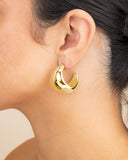 Eclipse Polished Hoop Earrings