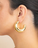 Eclipse Polished Hoop Earrings