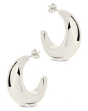 Eclipse Polished Hoop Earrings