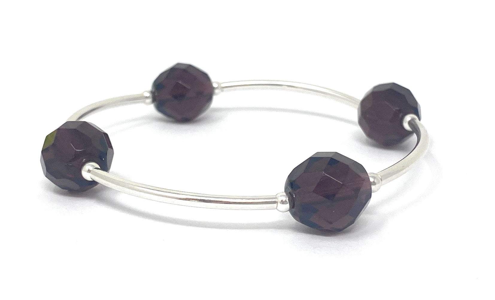 ★SENTIMENTS★ NO.522 [CRYSTAL] BRACELET Lavender Jade and 1.20 ct. t.w. Amethyst 