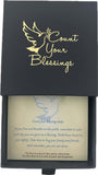 White Pearl Blessings Bracelet 12 MM with inspirational card and gift box.