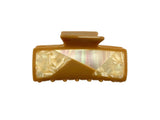 Mother of Pearl Art Deco Rectangle Large Jaw Cliip