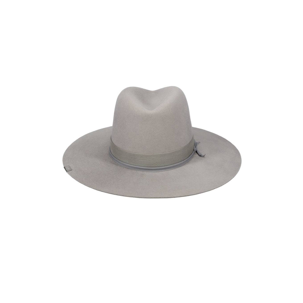 Modern wool felt hat from the Urban Collection with structured brim and tonal ribbon detailing