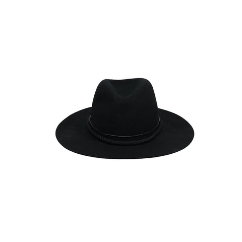 Essential Collection packable wool felt hat with 3.75" crown and 3.25" brim, adjustable band, made in USA