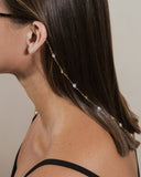 Delicate Stationed Leaf Sunglass Chain