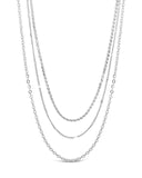 Dainty Three Layer Chain Necklace