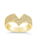 Sandra CZ Pointed Band Ring