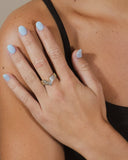 Sandra CZ Pointed Band Ring