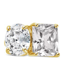 Marla CZ Toi et Moi cocktail ring with 14K gold or rhodium plated brass and sparkling cubic zirconia stones
