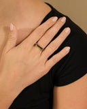 Rayna Emerald Flat CZ Ring