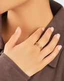 Textured Triple Band Ring Set