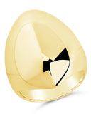 Solara Polished Dome Statement Ring in 14K gold with sleek polished design