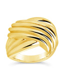 Plié Textured Statement Ring