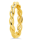 Sterling Silver Nixie Twist Band Ring