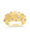 Emberly CZ & Enamel Dome Ring