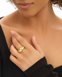 Emberly CZ & Enamel Dome Ring