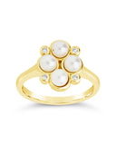 Cosetta CZ & Pearl Cluster Ring