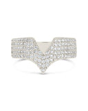 Sandra CZ Pointed Band Ring