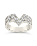 Sandra CZ Pointed Band Ring
