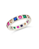 Courtney CZ Rainbow Band Ring