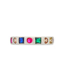 Courtney CZ Rainbow Band Ring