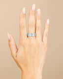 Sterling Silver Kate Baguette Eternity Ring