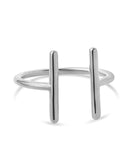 Sterling Silver Parallel Bar Ring
