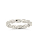 Sterling Silver Nixie Twist Band Ring