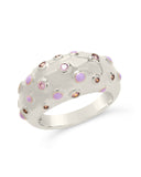 Emberly CZ & Enamel Dome Ring
