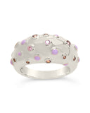 Emberly CZ & Enamel Dome Ring