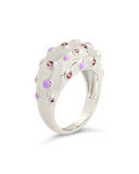 Emberly CZ & Enamel Dome Ring